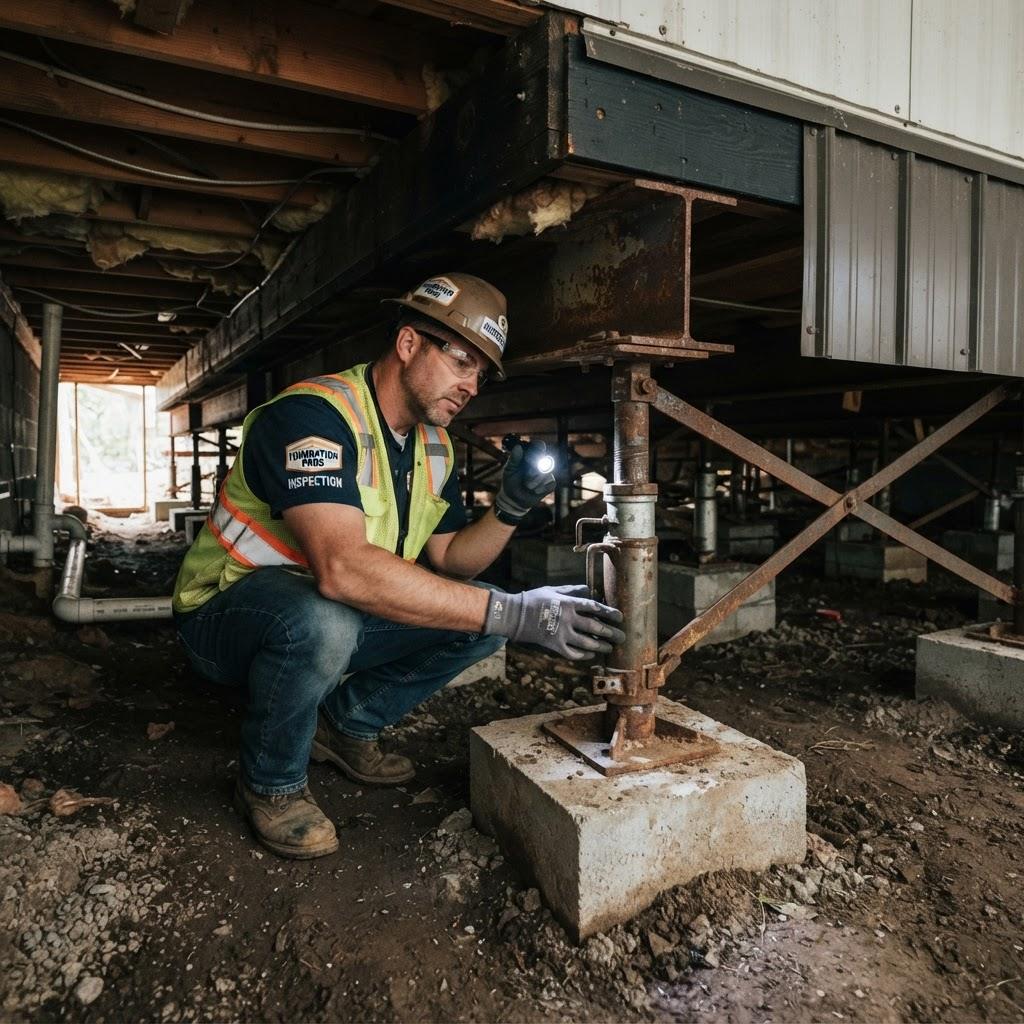 Foundation Repair for mobile and manufactured homes
