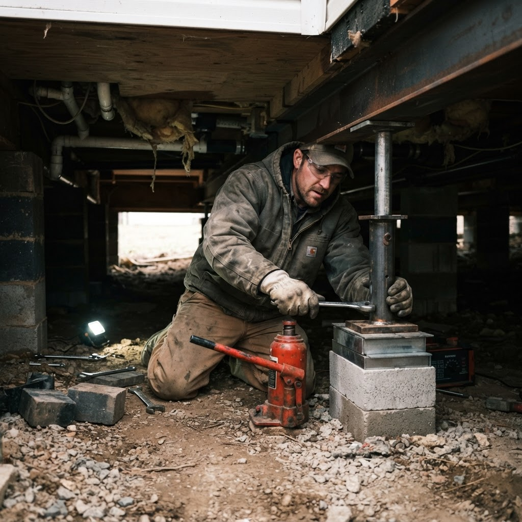 Mobile Home Releveling for mobile and manufactured homes